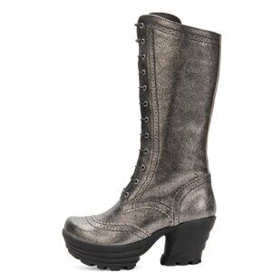 Fluevog Mellow Melody Tall Lace-Up Brogue Boots